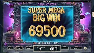 RECORD WIN ON DARK VORTEX - Won by Hornyx from aboutslots.com community - (Online Casino big win)