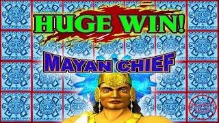 WIFE LANDS A HUGE WIN! AMAZING 80 SPINS | MAYAN CHIEF SLOT MACHINE