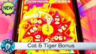 New⋆ Slots ⋆️Pinwheel Prizes Cat and Tiger Slot Machine Features and Bonus