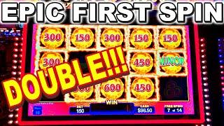 EPIC FIRST SPIN DOUBLE UP!!! * LET'S GO BACK FOR MORE!!! - New Las Vegas Casino Slot Machine