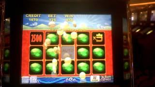 Emerald Dragon slot machine bonus win at Parx Casino