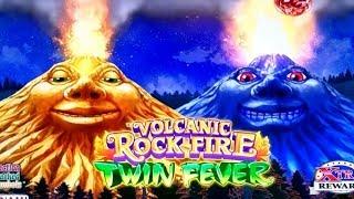 Volcanic Rock Fire Twin Fever Slot Machine Bonus & BIG WIN Line Hit | Live Slot Play w/NG Slot
