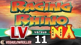 Las Vegas vs Native American Casinos Episode 11:  Raging Rhino Slot Machine