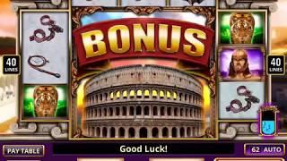 RICHES OF THE ARENA Video Slot Casino Game with a COLISEUM SHOWDOWN FREE SPIN BONUS