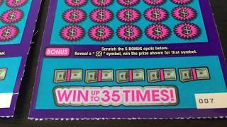 Scratching $60 in Lottery Tickets - $30 200X Tickets