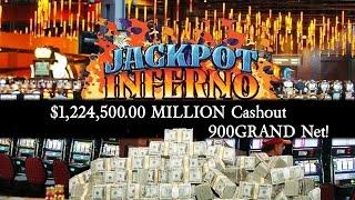 •$1,224,500 MILLION Cashout 900GRAND Net! Casino Video Slot Machine Jackpot Handpay Haunted House, •