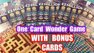 £2 MILLION BIG DADDY Scratchcard.& Bonus cards.One Card Wonder Game......don't forget to"Like"says•