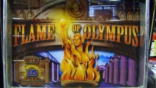 FLAME OF OLIMPUS  - BONUS •W/RETRIGGER• 3 VIDEOS - ARISTOCRAT CO.