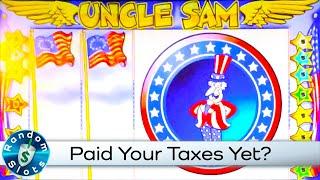 Uncle Sam Slot Machine Bonus on Tax Day