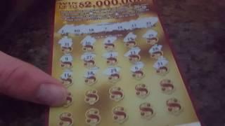 FREE ENTRY WIN $1,000,000. 2016 MERRY MILLIONAIRE $20 ILLINOIS LOTTERY SCRATCH OFF TICKET