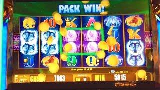 Aristocrat Wolf Moon Slot Machine - 2 Bonuses, Nice Win