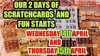 OUR TWO DAYS OF SCRATCHCARDS..STARTS NOW..WITH VIEWERS PICK