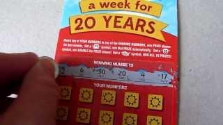 "The Good Life" $10,000 a week for 20 years - Illinois Lottery Instant Scratch-off ticket