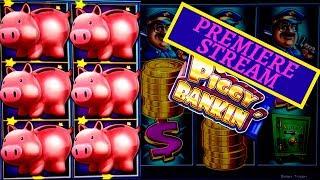 Piggy Bankin' & Eureka Lock It Link Slots MAX BET BONUSES | Konami Slots Bonuses |•Premiere Stream