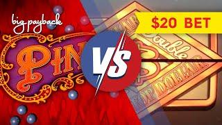 $20 BET BONUSES! Double Top Dollar vs Pinball Slots - INSANE COMEBACK!