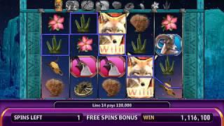 HOWLING WILDS Video Slot Casino Game with a FULL MOON FREE SPIN BONUS