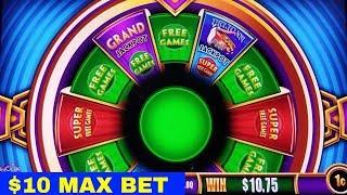 Wonder 4 Wheel Pelican Pete Slot Machine $10 Max Bet Bonuses Won | Live Slot Play in Las Vegas