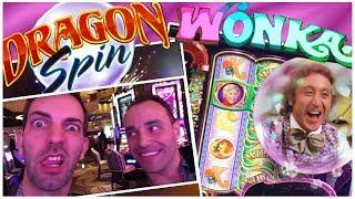 • Marco + Brian take on the Slots! • SPINNING • SATURDAYS • w/ Willy Wonka, Dragon Spin + More!