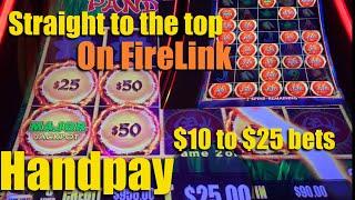 Straight to the top on Fire Link plus High Limit on Panda Magic