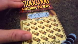FREE SHOT TO WIN $1 MILLION! $7,000,000 NY LOTTERY $25 GOLDEN TICKET SCRATCH OFF