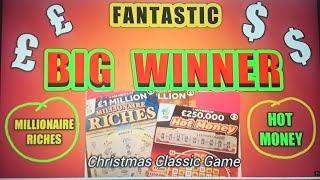 REALLY BIG""SHOCK""WIN""...MILLIONAIRE RICHES"....HOT MONEY".....COUNTDOWN"......SCRATCHCARD CLASSIC