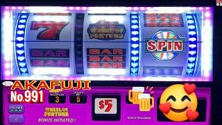 Before going home⋆ Slots ⋆Wheel of Fortune Double 3x4x5x Pay times, Piggy Bankin Slot, Barona Casino 赤富士スロット