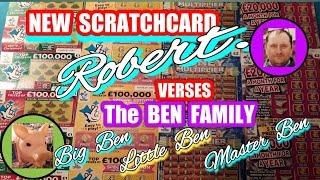 NEW Scratchcards..£20,000 Month..Money Multiplier...with..Robert ..Vs.. The Ben Family..Who will win