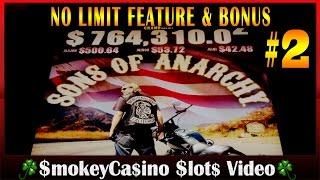 Sons of Anarchy Slot Machine #2 Feature and Bonus Win - Aristocrat