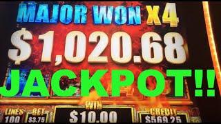 JACKPOT!!! HAND PAY on Walking Dead 2 Slot Machine - Bonuses!