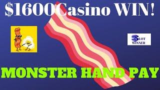•MONSTER WIN AT THE CASINO•Lightning Link Hand Pay