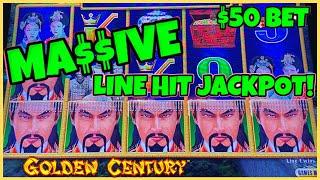 ★ Slots ★Dragon Link Golden Century MASSIVE HANDPAY JACKPOT  ★ Slots ★$50 MAX BET BONUS ROUND Slot M