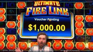 BIG WINS GALORE! Ultimate Fire Link Slot Machine HIGH LIMIT! $10/Spin LIVE PLAY and BONUSES GALORE!