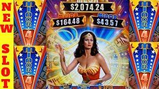 •NEW WONDER WOMAN• Slot Machine MAX BET Bonus Won ! First Attempt | Live Slot Play w/NG Slot