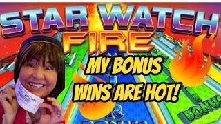 I'm on Fire! Winning Bonuses on Star Watch Fire & Magma