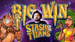 BIG WIN on Stash of the Titans - Microgaming Slot - 1,60€ BET!