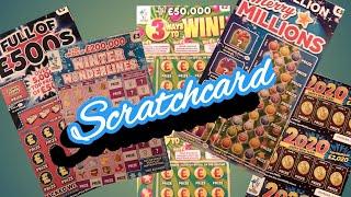 Scratchcards..Merry Millions..2020..Winter Wonderlines..3 Ways to Win..Full £500s