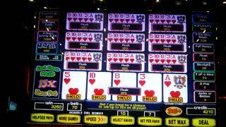 Double Super Times Pay 10 Play Video Poker 13x Pay Big Hit Flush