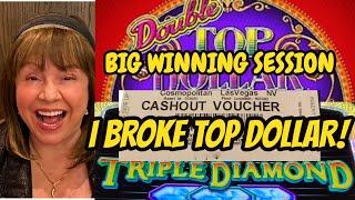 $200 IN-CASH OUT AT? BIG WINNING SESSION-DOUBLE TOP DOLLAR HIGH LIMIT & TRIPLE WHEEL DIAMOND