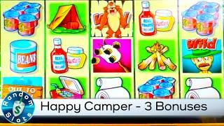 Happy Camper Slot Machine 3 Bonuses
