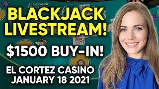 CRAZY ACTION!! LIVE: Blackjack!! $1500 Buy-in!!