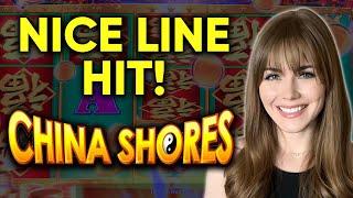 Nice Line Hit! China Shores Slot Machine!