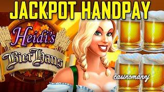 JACKPOT HANDPAY - Heidi's Bier Haus - 60 FREE MAX BET SPINS! - Slot Machine Bonus