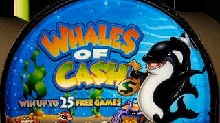 Whales of Cash - **BIG WIN** 5 moneybags/25 Free Games