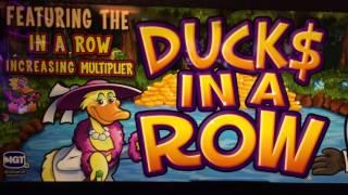 Duck$ in a Row Bonus Round at $45/pull at the Lodge Casino