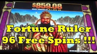 WMS - Fortune Ruler!  96 Free Spins!