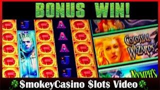Colossal Wizaeds Slot Machine Bonus Win ~ WMS