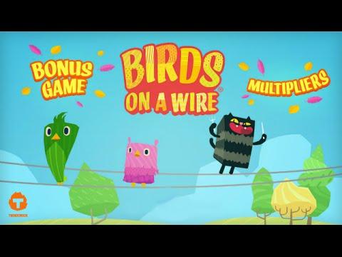 Free Birds On A Wire slot machine by Thunderkick gameplay ★ SlotsUp