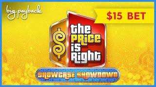 BACK TO BACK BONUSES! The Price is Right Showcase Showdown Slot - UP TO $15 MAX BETS!