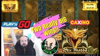 Two Really Big Wins From 24K Dragon Slot!!