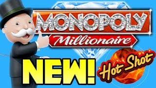 NEW Monopoly Slot Machines! Monopoly Millionaire & Monopoly Hot Shot! LIVE PLAY